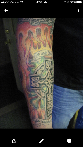 Explore kung fu panda tattoo ideas, creative tattoo ideas in Alfred, available at Utopian tattoo and body piercing