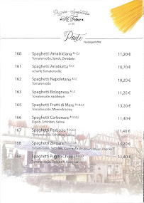 Pizzeria Pizzeria Al Forno à Marbach am Neckar (la carte)