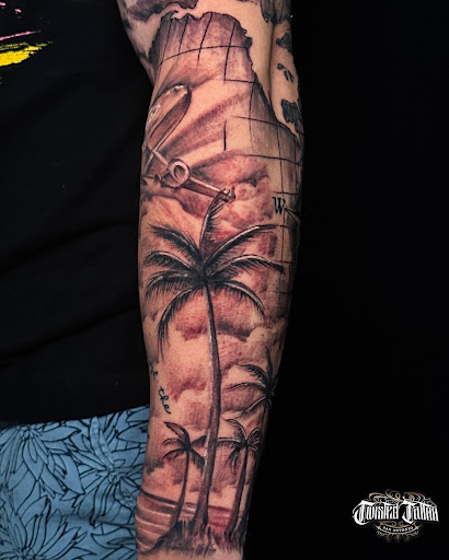Explore rip sister tattoo ideas, creative tattoo ideas in San Antonio, available at Twisted Tattoo