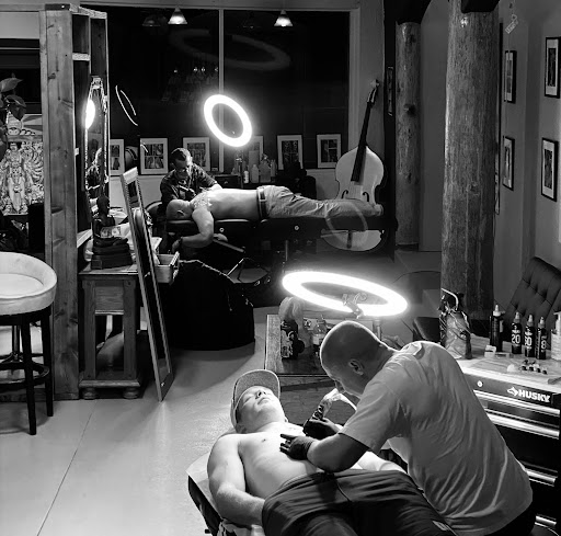 Explore chest to shoulder tattoo ideas, creative tattoo ideas in Prescott, available at Bold as Love Tattoo and Piercing Studio