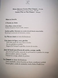 Restaurant gastronomique Restaurant Pantagruel Paris à Paris (le menu)