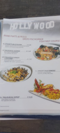 Ristorante Pizzeria Hollywood à Bibione menu