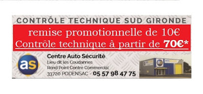 Contrôle technique sud gironde Centre Autosécurité à Podensac