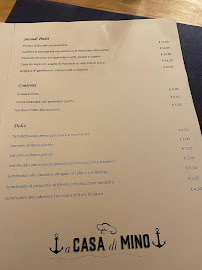 A casa di Mino à Marino menu