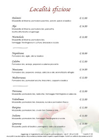 Menu / carte de Kaiserstube à Canazei