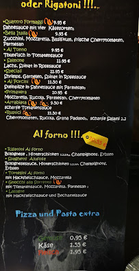 Menu du Pizzeria Oliva à Wiggensbach