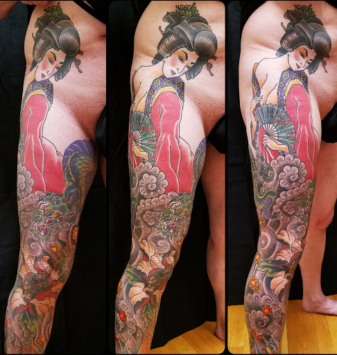 Explore tattoo space filler ideas, creative tattoo ideas in East Boston, available at Wave n Pave Tattoo