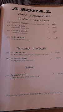 LINDE RESTAURANT-PIZZERIA à Ravensburg carte