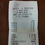 Photo n°1 de l'avis de Ubaldo. fait le 15/08/2019 à 14:40 sur le  Devil's Bridge Restaurant Cafè à Lanzo Torinese