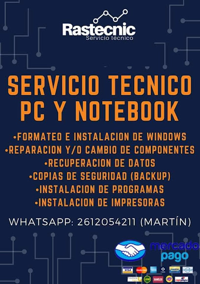 RASTECNIC Servicio técnico PC y Notebook