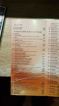 Restaurant Akropolis à Bad Kreuznach carte