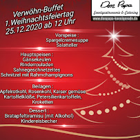 Menu du DonPapa Königerode / Eventgastronomie und Catering à Harzgerode