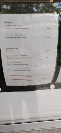 Carte du Restaurant am Teich à Prad am Stilfser Joch