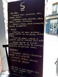 Sélune à Paris menu