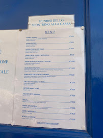 Menu du Snack San Montano à Lacco Ameno