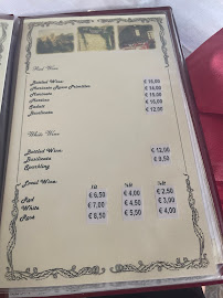 Carte du Piccolo Ristoro Le Rocce à Pietrapertosa