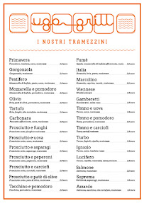 Restauration rapide Ugo Grill à Cremona (la carte)