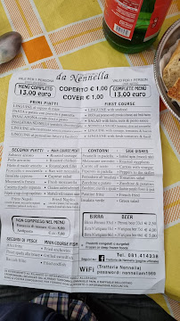 Trattoria da Nennella à Naples menu