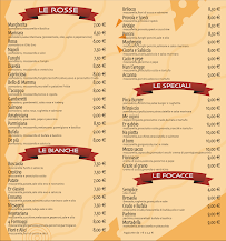 Menu du Grazie al Grano à Rome