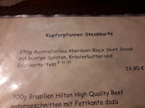 Restaurant Kupferpfanne à Winterberg menu