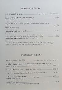 Carte du Restaurant L'OVNY à Bénodet
