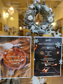 Menu / carte de Veranda à Milan