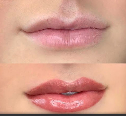 Explore dog outline tattoo ideas, creative tattoo ideas in Bakersfield, available at Microblading By Laura