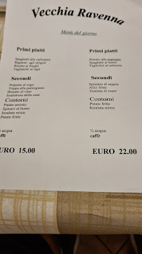 Menu du Vecchia Ravenna da Mario - Pasta fatta in casa, Menù di carne e pesce à Ravenna