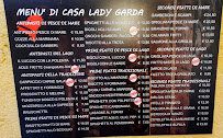 Menu / carte de Casa Lady Garda à Garda