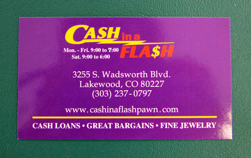 Pawn Shop «Cash In A Flash Pawn», reviews and photos, 3497 S Wadsworth Blvd, Lakewood, CO 80227, USA
