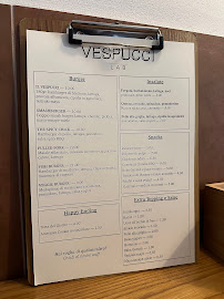 Menu du Vespucci Lab à Favignana