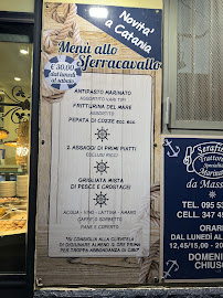 Menu du Trattoria Serafino da Massimo à Catania