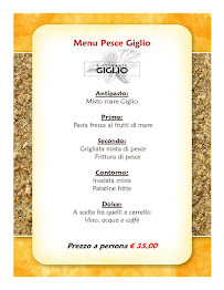 Ristorante Pizzeria Il Giglio à Vergiate menu