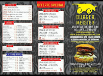 Menu / carte de Burger Meister à Rome