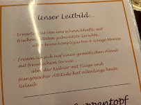 Menu / carte de Café Restaurant Garberstub à Partschins