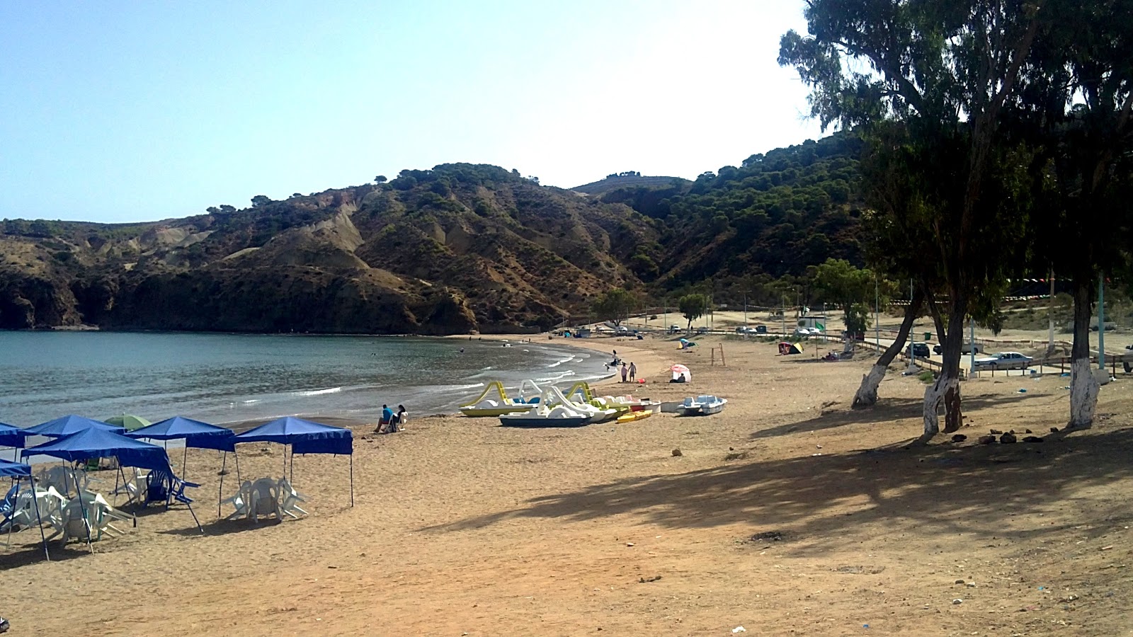 Foto di Moscarda beach con una superficie del acqua cristallina