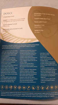 Ristorante Il Grecale à Castelsardo carte