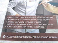 Pizzeria Errico Porzio Salerno à Salerno menu