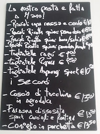 Menu / carte de Bistro nonsolopasta à Iesi