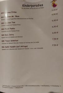 Indisches Restaurant Delhi Palast à Chemnitz menu