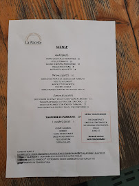 La Placette à Usseaux menu
