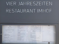 Restaurant allemand Vier Jahreszeiten - Andreas Imhof à Illertissen (la carte)