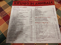 Il Rifugio di Annibale à Rocca di Papa menu