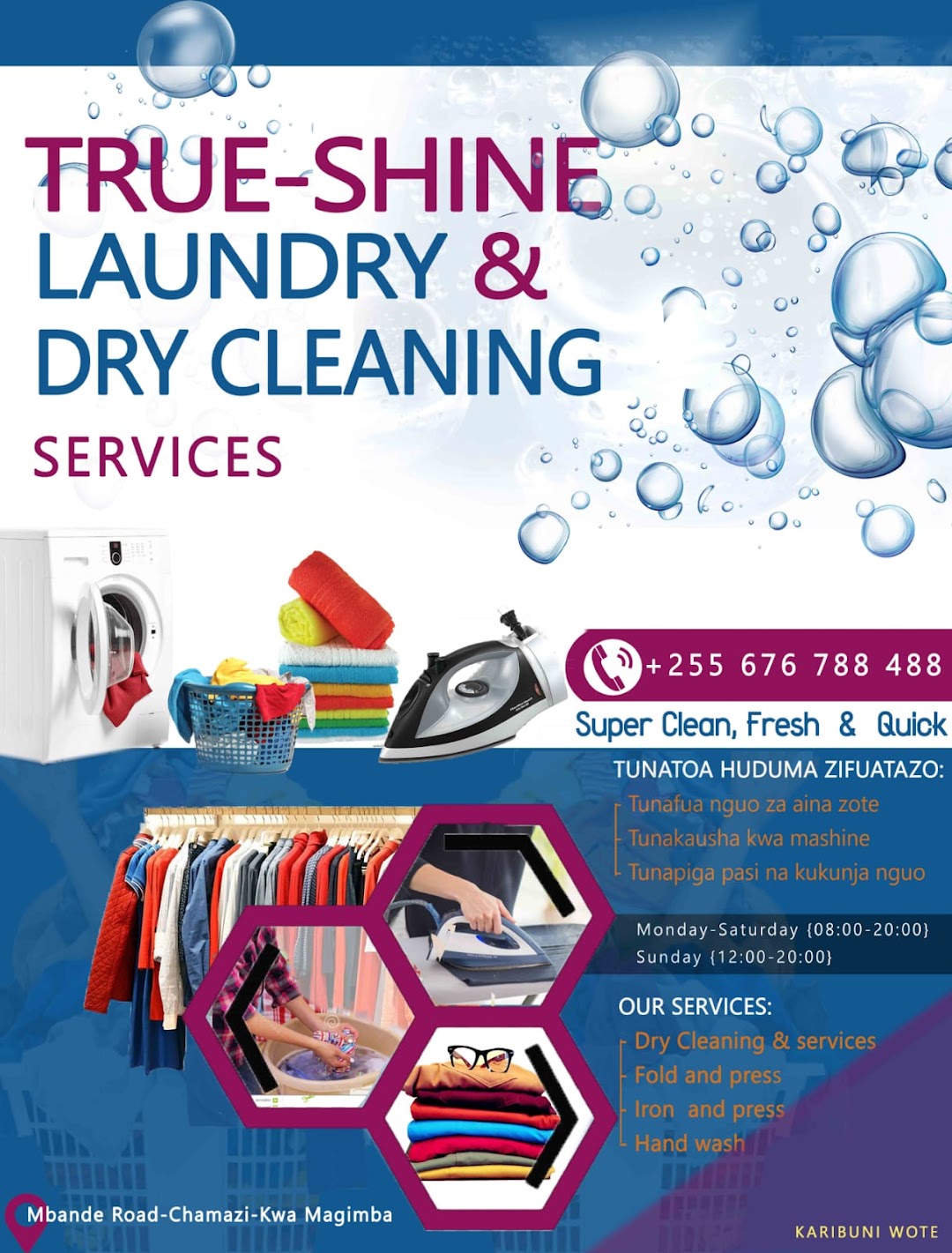 True-shine dry cleaning & laundry services