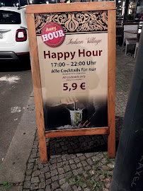 Restaurant indien Indian Village Berlin central à Berlin (le menu)