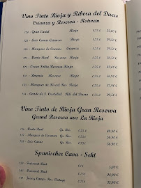 Menu / carte de La Copa à Düsseldorf