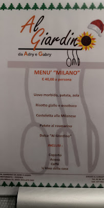 Al Giardino da Adry e Gabry à Bollate menu