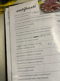 Menu du La Corte di san maurilio duomo Milano à Milan