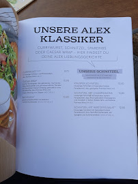 Restaurant ALEX Kassel à Kassel (le menu)