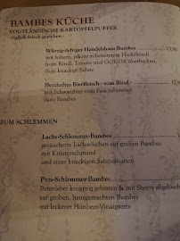 Altes Handelshaus à Plauen menu